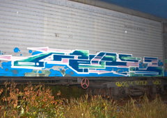 Graffiti Train in Moscow - Photo by Amesymmetry - Ames (2013)