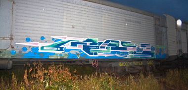 Graffiti Train in Moscow - Photo by Amesymmetry - Ames (2013)