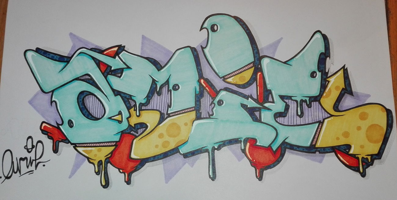 Graffiti Sketch in Nrw - Photo by Amie147 - Amie, firstone, hallo (2017)
