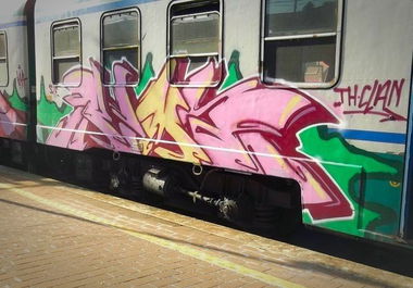 Graffiti Train - Photo by Amir