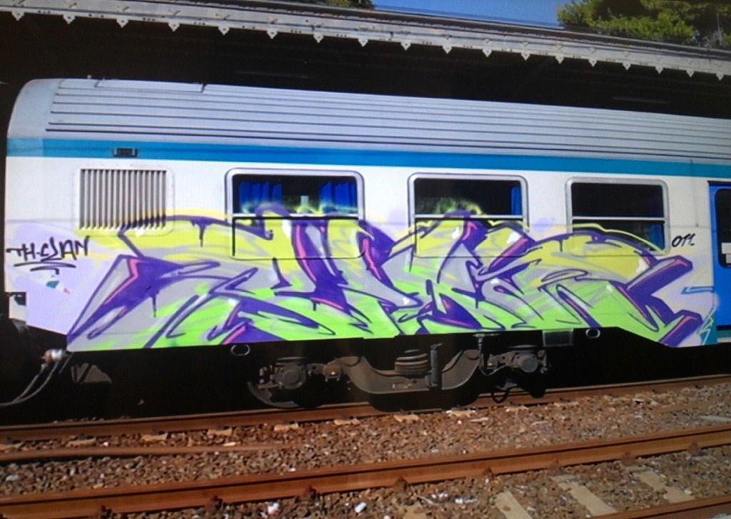 Graffiti Train - Photo by Amir