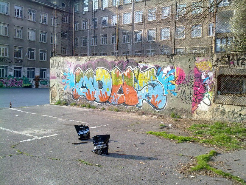 Graffiti Wall in Sofia - Photo by AmneMdns - MDNS, AMNE, BAW