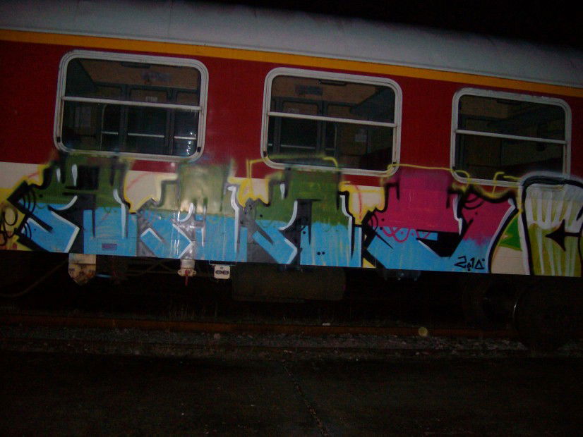 Graffiti Train in Sofia - Photo by AmneMdns