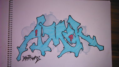 Graffiti Sketch - Photo by Amok - AmokOne, OstfrieslandParanoia (2015)