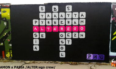 Graffiti Wall in Topolcany - Photo by Amoniac - amon, newer, crew (2012)