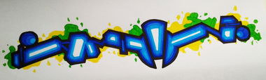 Graffiti Sketch in Topolcany - Photo by Amoniac - amon, newer, skb (2013)