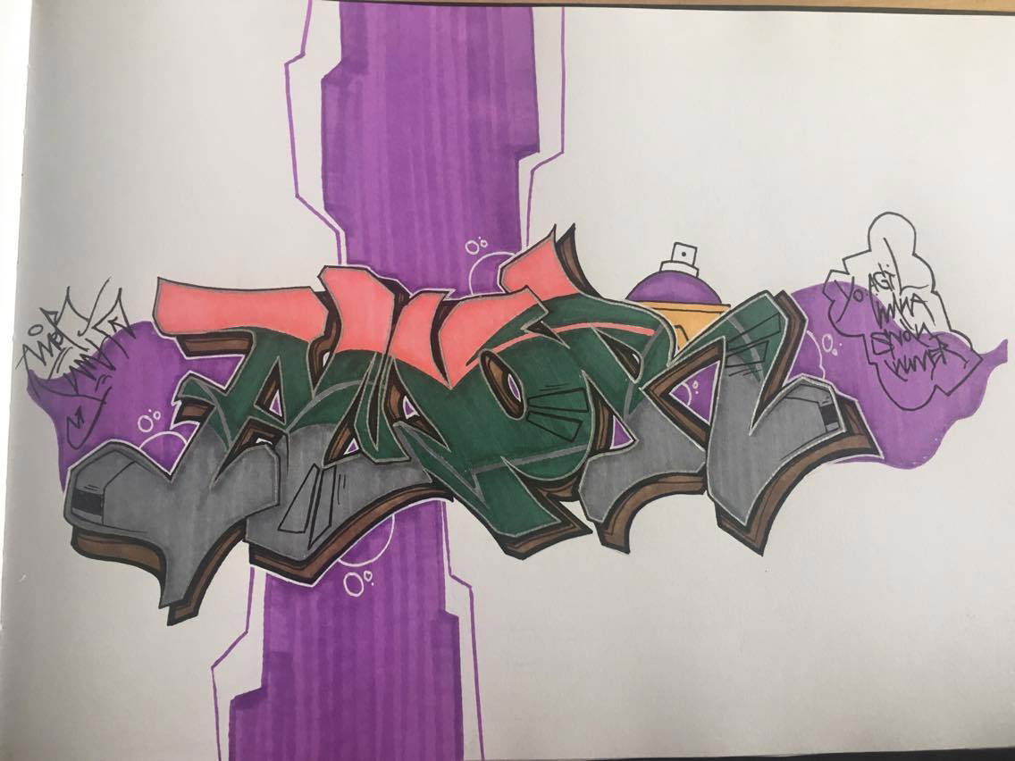 Graffiti Sketch - Photo by Amoremio - AMOR (2017)