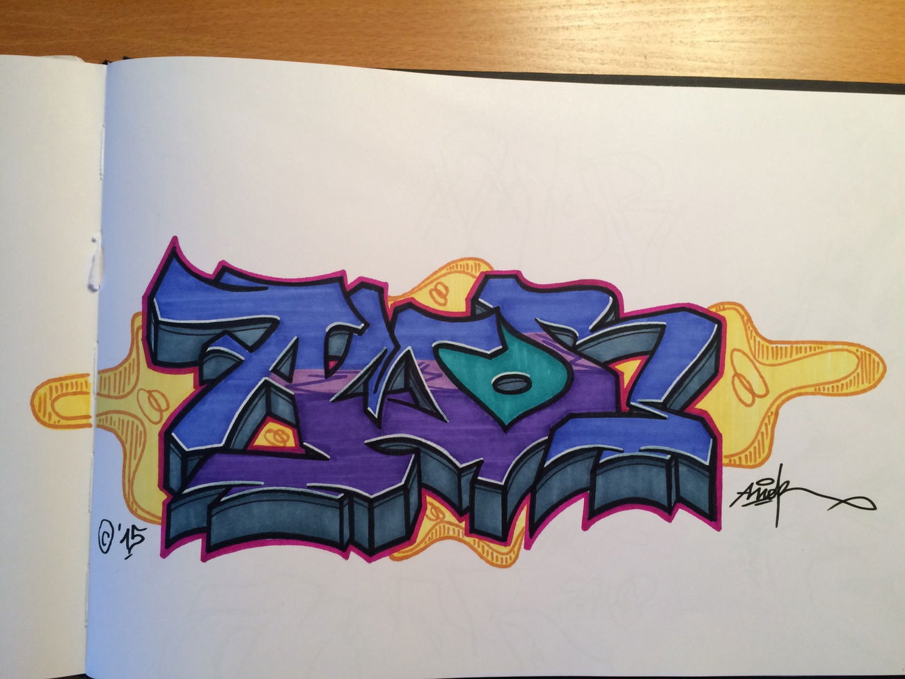Graffiti Sketch - Photo by Amoremio (2015)