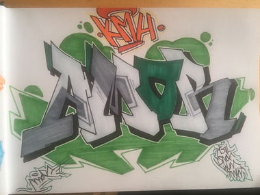 Graffiti Sketch - Photo by Amoremio - amorkmh (2018)