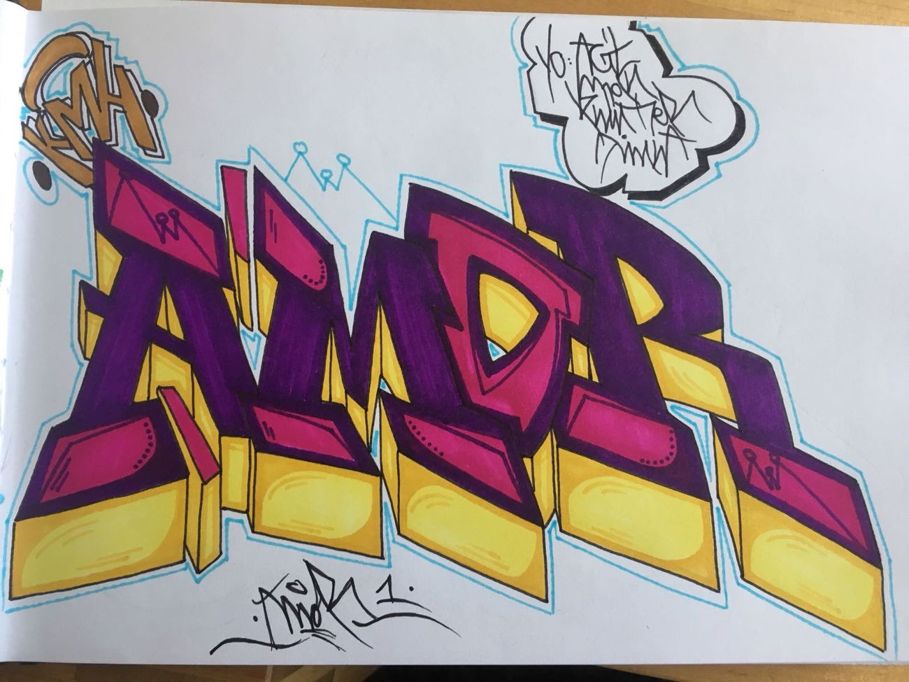 Graffiti Sketch - Photo by Amoremio - amorkmh (2018)