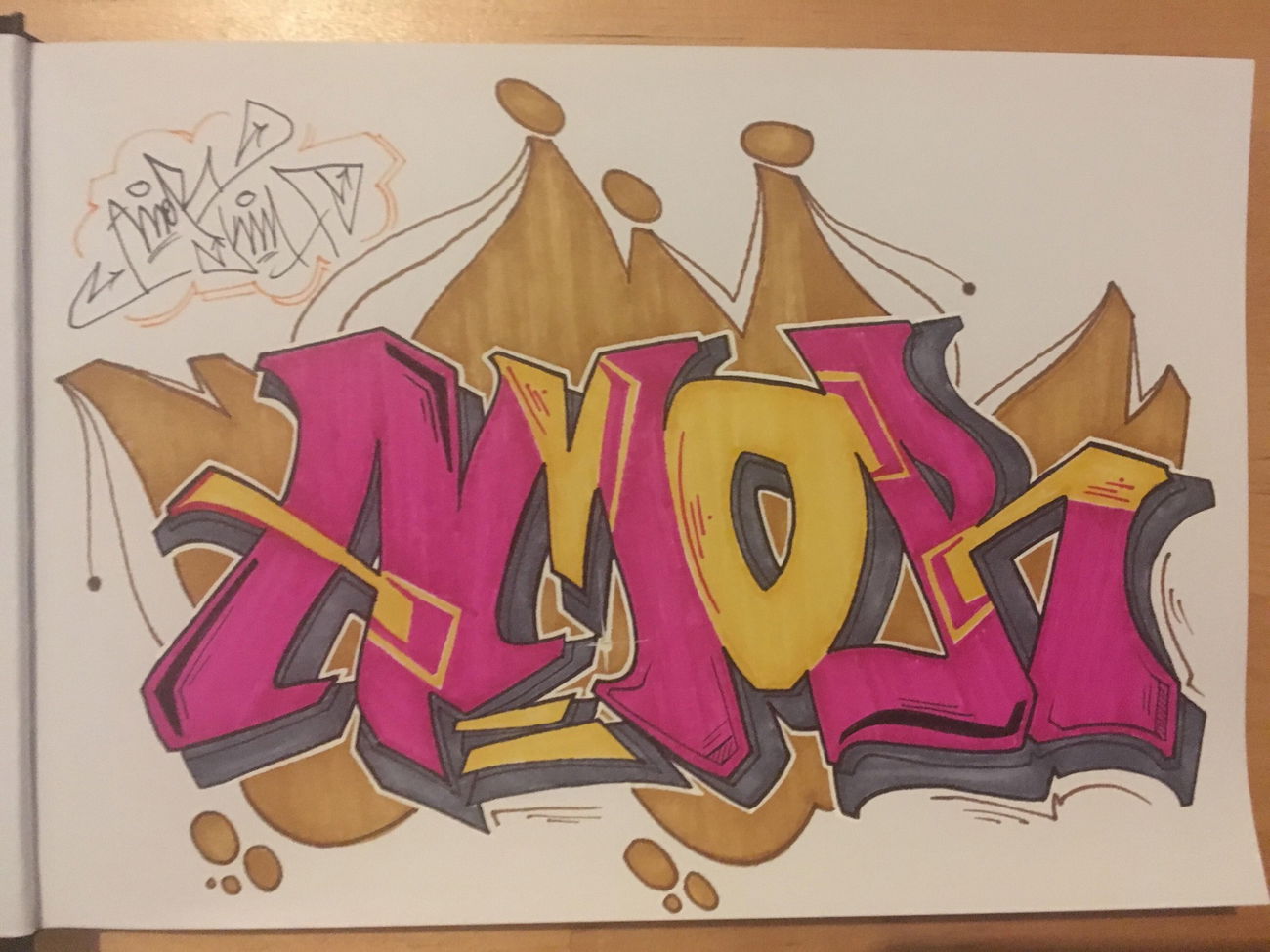 Graffiti Sketch - Photo by Amoremio - amor, kmh (2018)