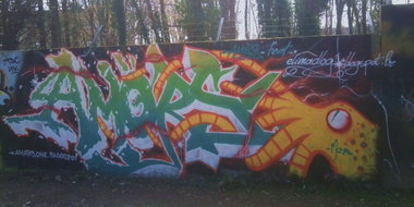 Graffiti Wall in Nantes - Photo by Amors491 (2013)