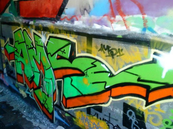 Graffiti Bombing - Photo by Amsek
