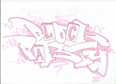 Graffiti Sketch in Mainz - Photo by AndiWand - Block, Party, Mainz (2013)