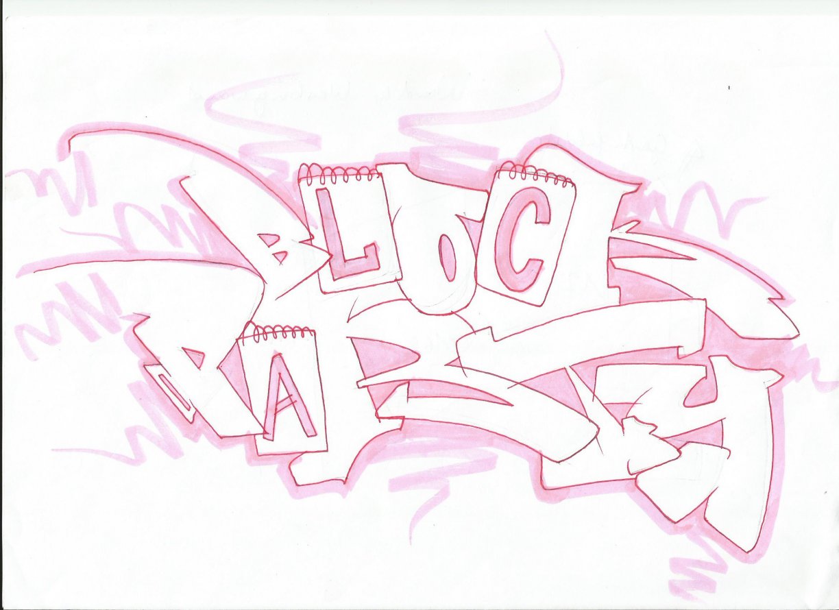 Graffiti Sketch in Mainz - Photo by AndiWand - Block, Party, Mainz (2013)