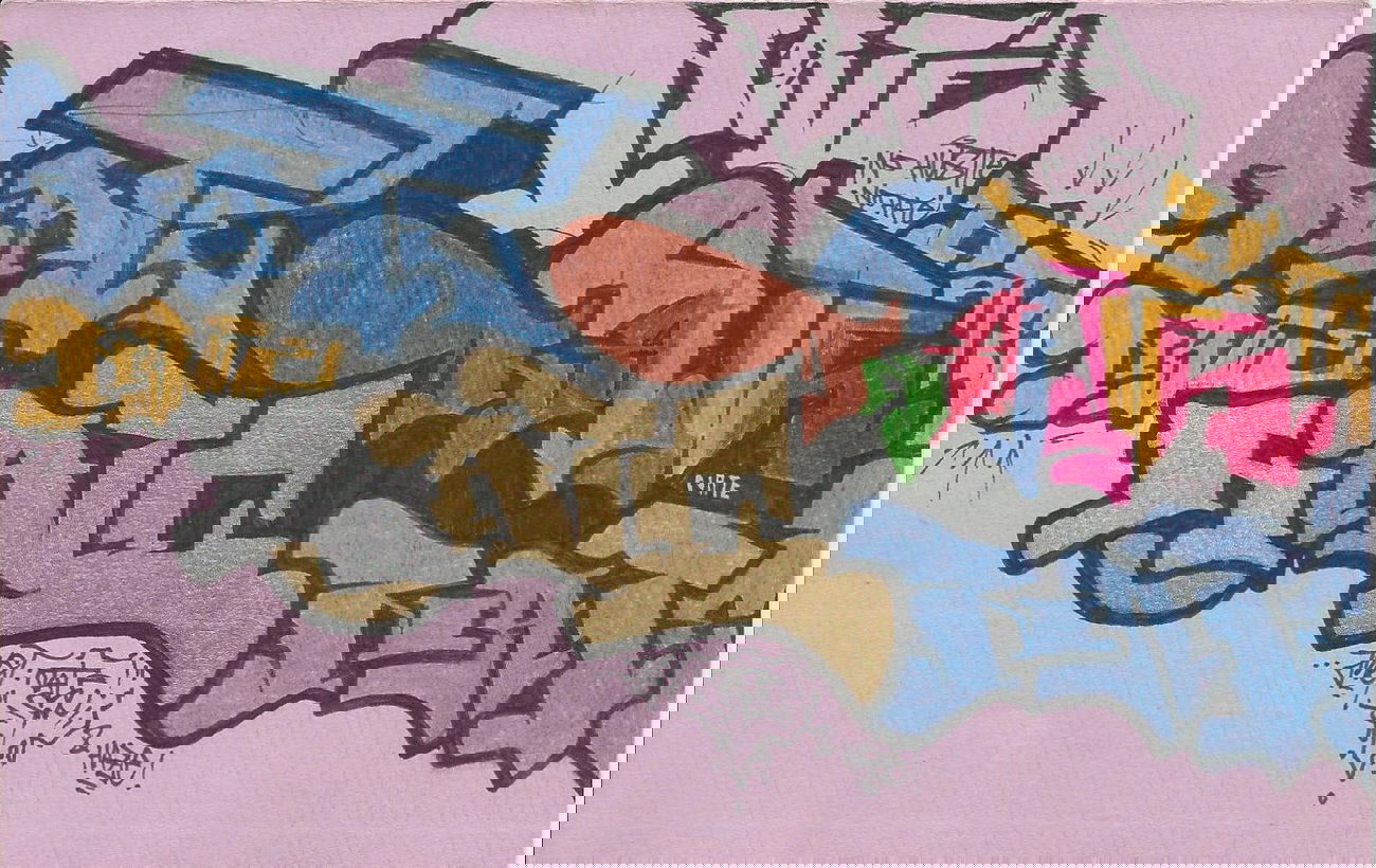 Graffiti Sketch in Mainz - Photo by AndiWand - Nate, Hate, Hustle (2013)