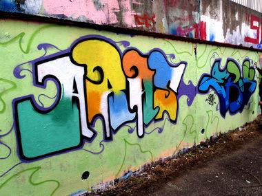 Graffiti Wall in Mainz - Photo by AndiWand - Aras, Eros