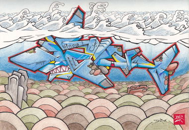 Graffiti Sketch - Photo by Angelhaken