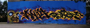 Graffiti Wall in Oldenburg - Photo by Anis - Cruel, Anis, Back (2014)