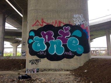 Graffiti Bombing in Белград - Photo by Annie - annie, beograd, girl (2016)