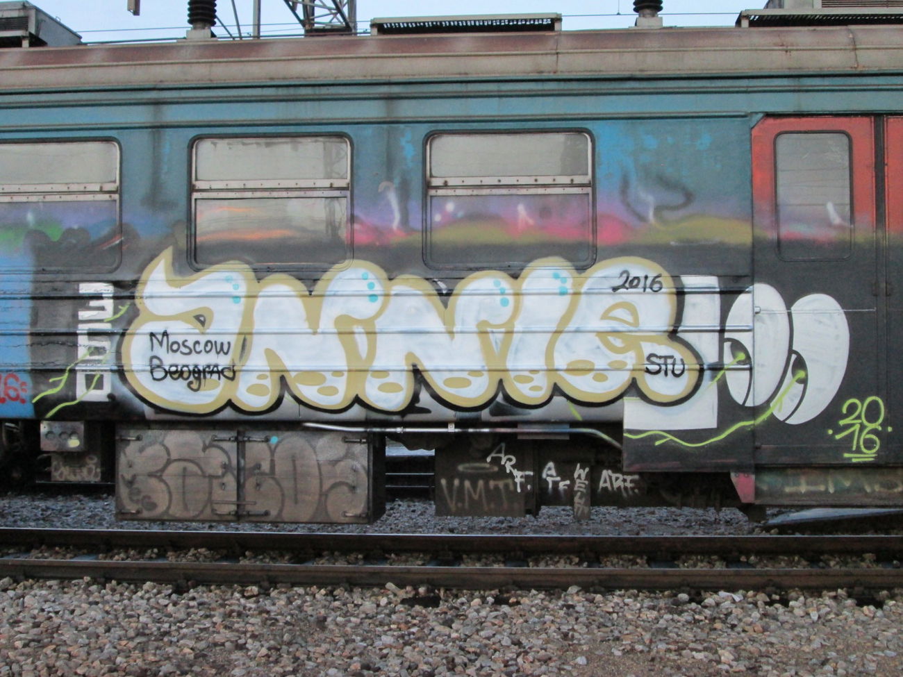 Graffiti in Белград - Photo by Annie - STU, Train, RVR (2016)