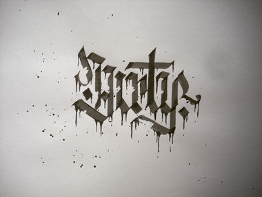 Graffiti Sketch - Photo by Anonim1 - calligraphy, calligraffiti, black