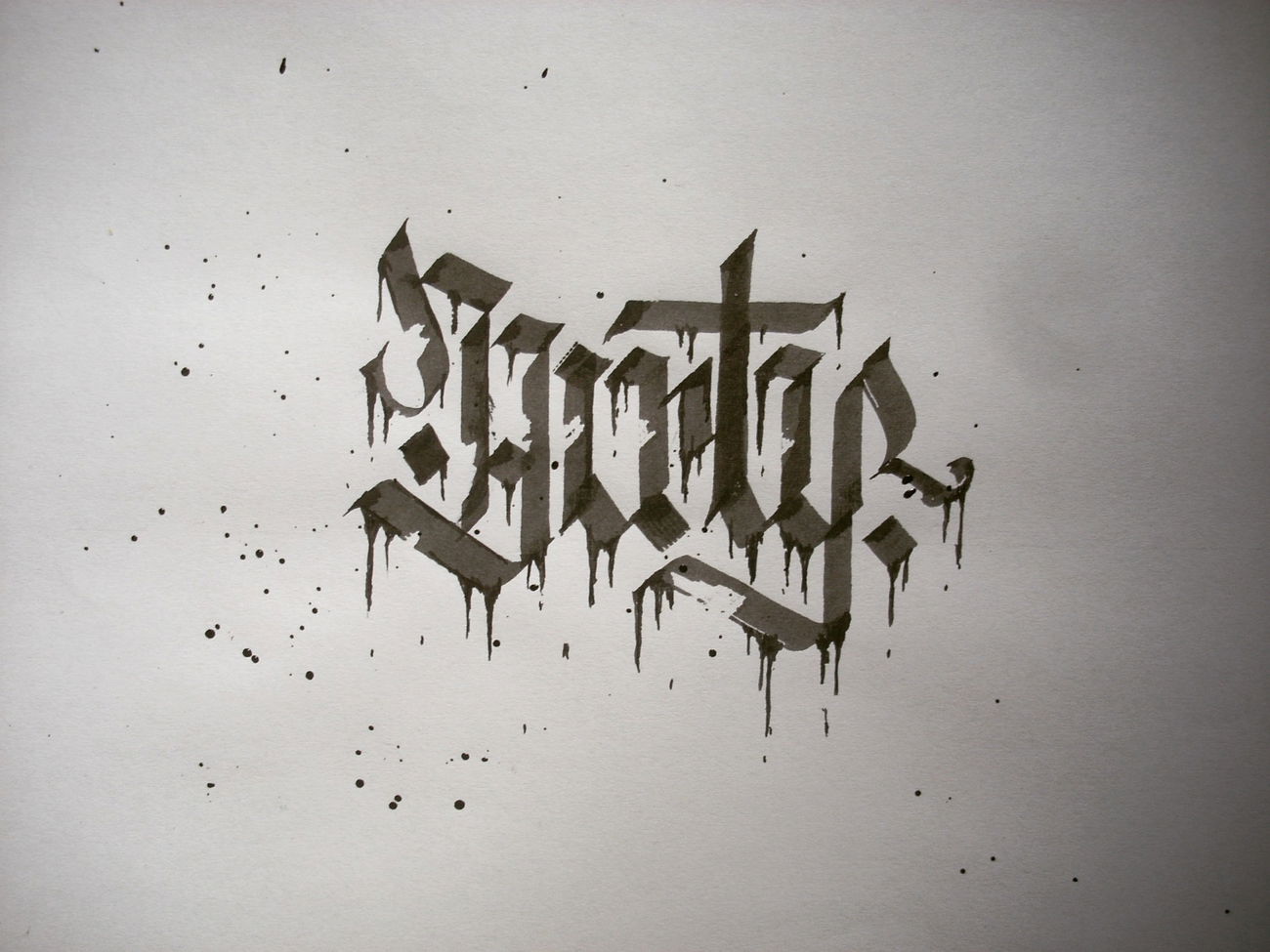 Graffiti Sketch - Photo by Anonim1 - calligraphy, calligraffiti, black