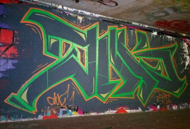 Graffiti Wall - Photo by Anonymous