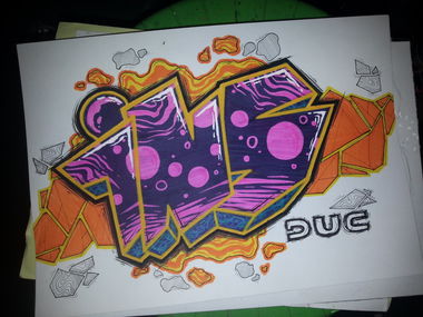 Graffiti Sketch - Photo by Anonymous