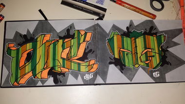 Graffiti Sketch - Photo by Anonymous - DUC, &, AG (2015)