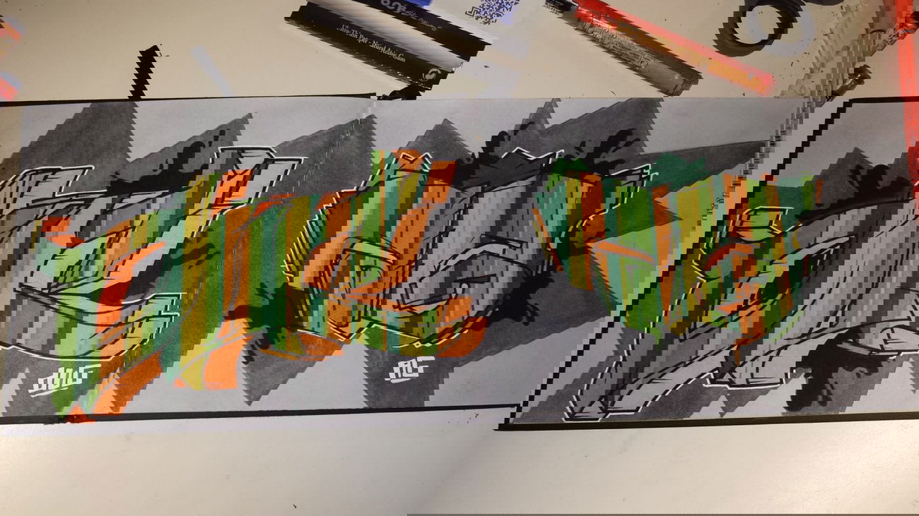 Graffiti Sketch - Photo by Anonymous - DUC, &, AG (2015)