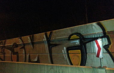 Graffiti Bombing - Photo by Anonymous