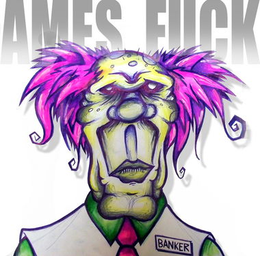 Graffiti Photo by Antigrau - ames, fuck, fuckrew (2017)
