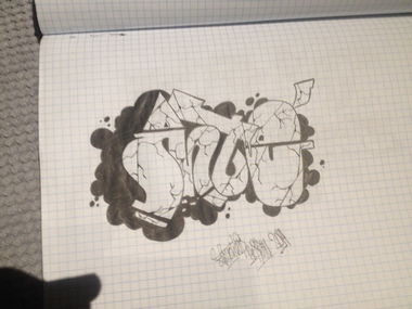 Graffiti Sketch - Photo by Antoniusone - ante, antonius, handwork (2015)