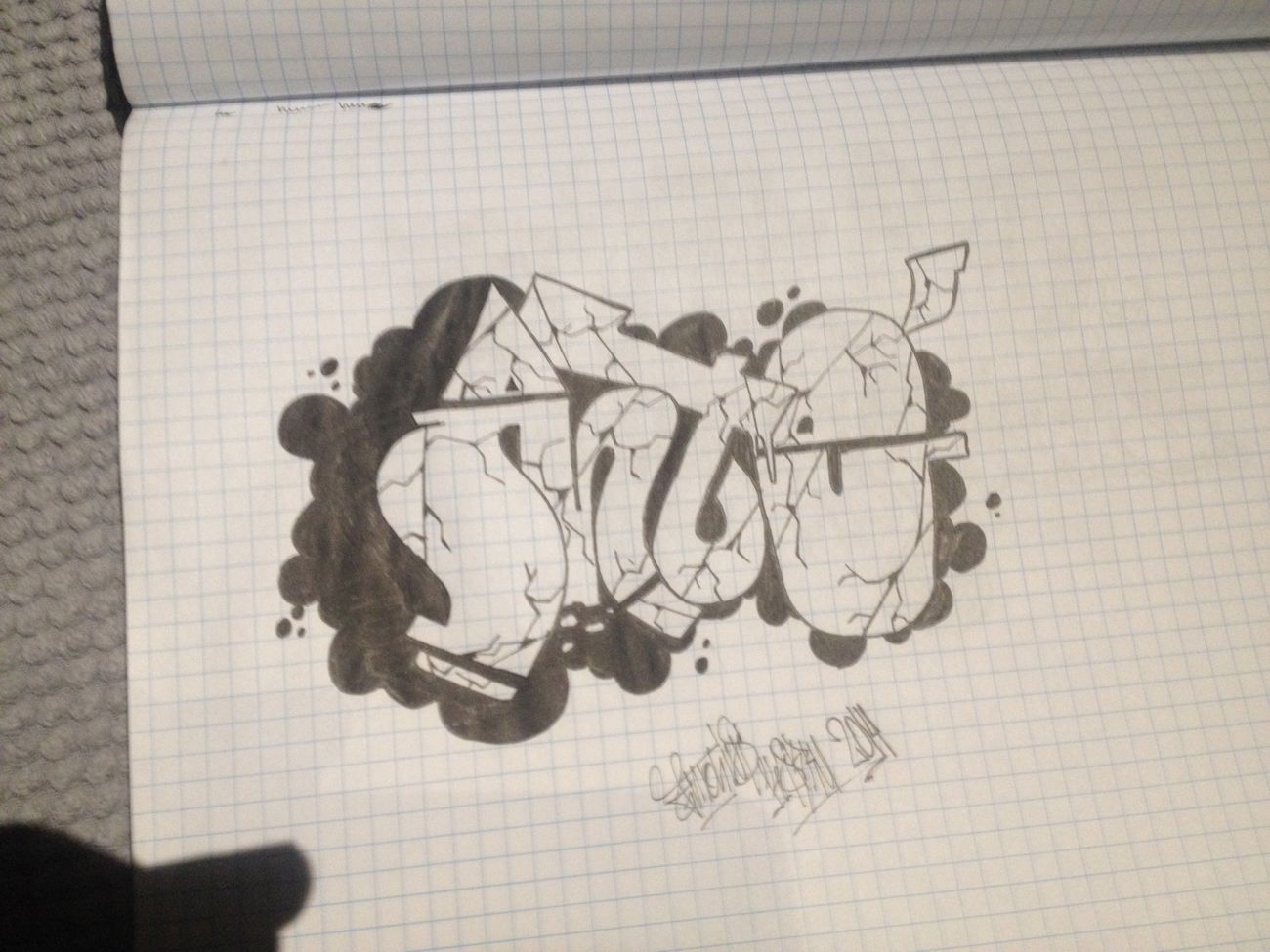 Graffiti Sketch - Photo by Antoniusone - ante, antonius, handwork (2015)