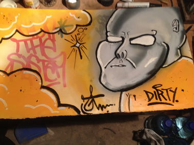Graffiti Artwork - Photo by Antoniusone - woodpainting, ante, dirty (2014)