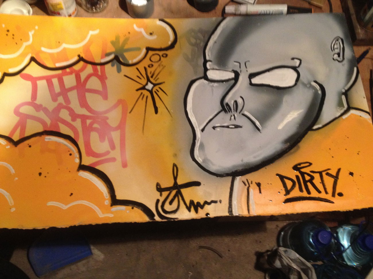 Graffiti Artwork - Photo by Antoniusone - woodpainting, ante, dirty (2014)