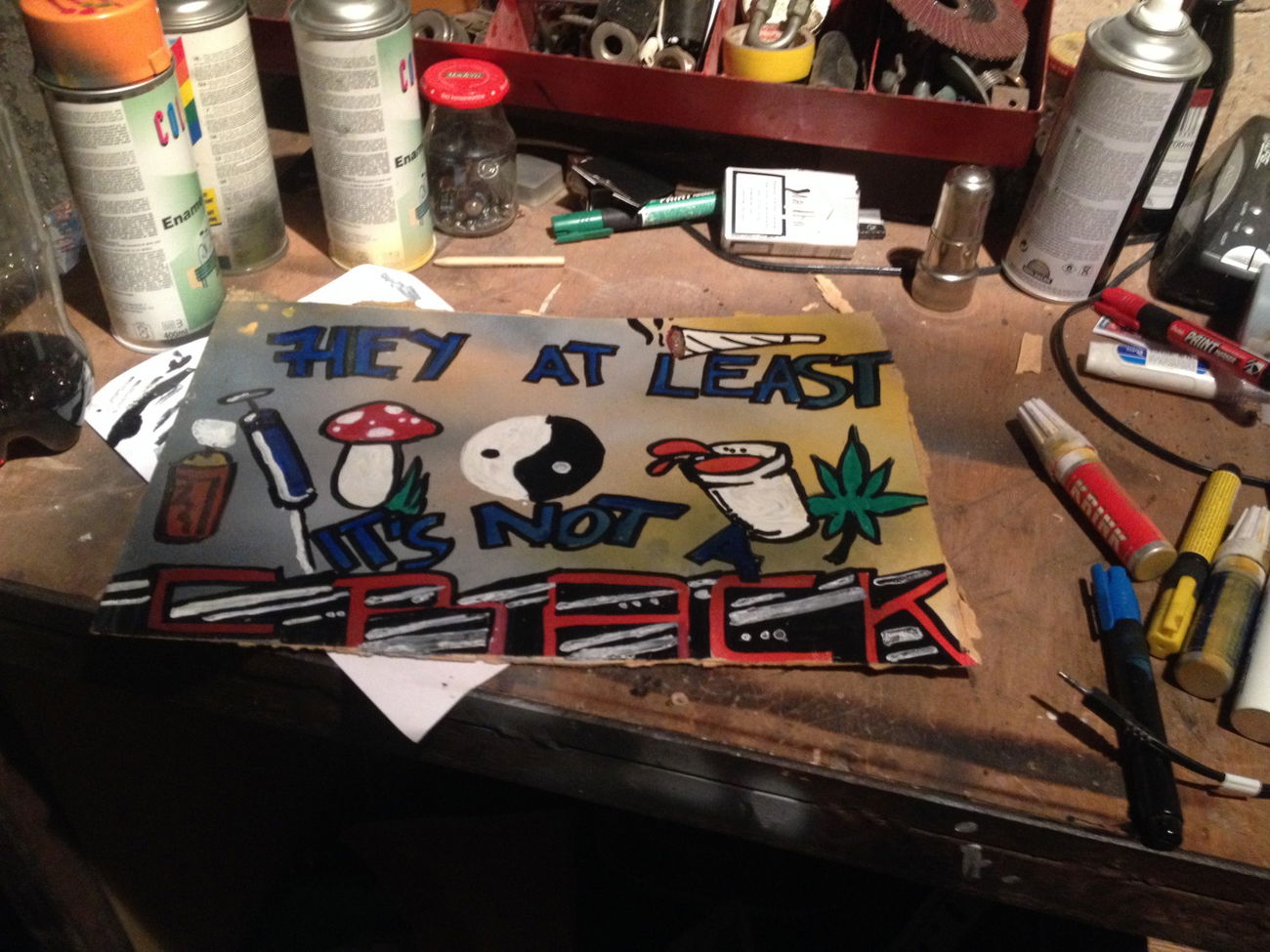 Graffiti Artwork - Photo by Antoniusone - woodpainting, ante, antonius (2014)