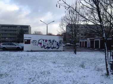 Graffiti Bombing - Photo by Antoniusone - 14KRU, ante, throwup (2014)