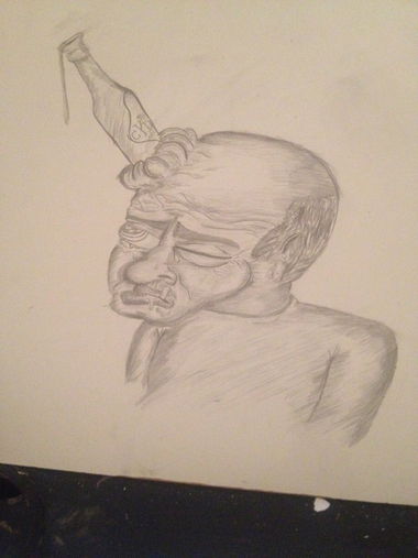 Graffiti Sketch in Gliwice - Photo by Antoniusone - cydr, emptyhead, ante (2015)