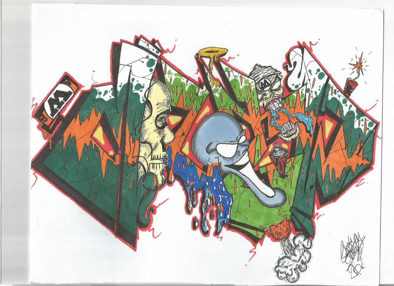 Graffiti Sketch - Photo by Antoniusone - molotow, ante (2015)