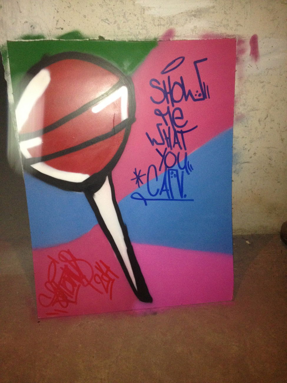 Graffiti Artwork - Photo by Antoniusone - lollipop, ante, antonius (2014)