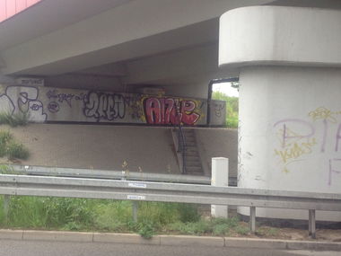 Graffiti Bombing in Gliwice - Photo by Antoniusone - ante, antonius, colours (2015)