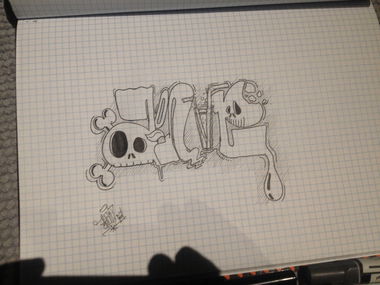 Graffiti Sketch - Photo by Antoniusone - ante, antonius (2014)