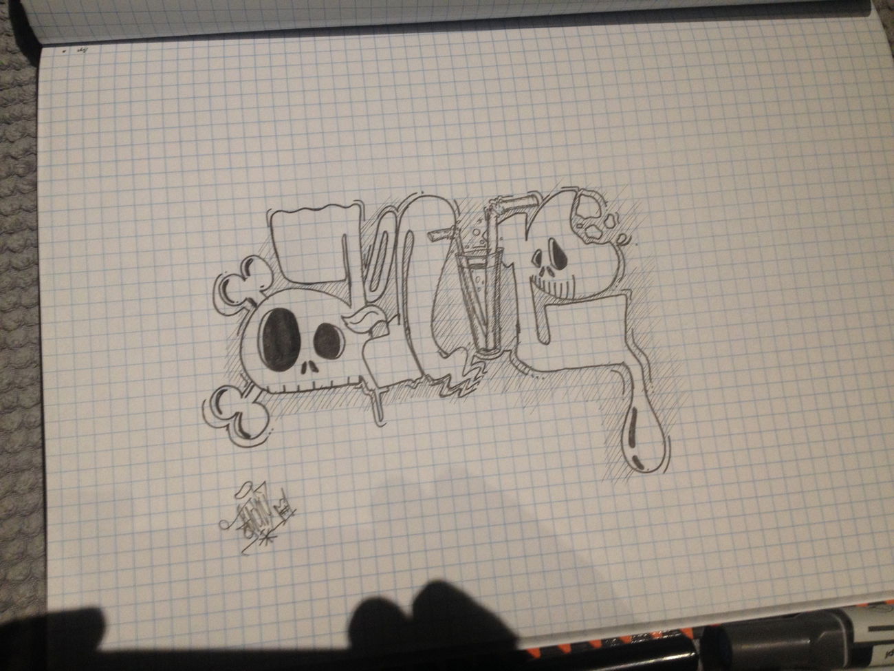 Graffiti Sketch - Photo by Antoniusone - ante, antonius (2014)