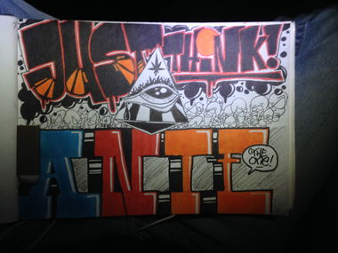 Graffiti Sketch - Photo by Antoniusone - justthink, ante, antonius (2014)