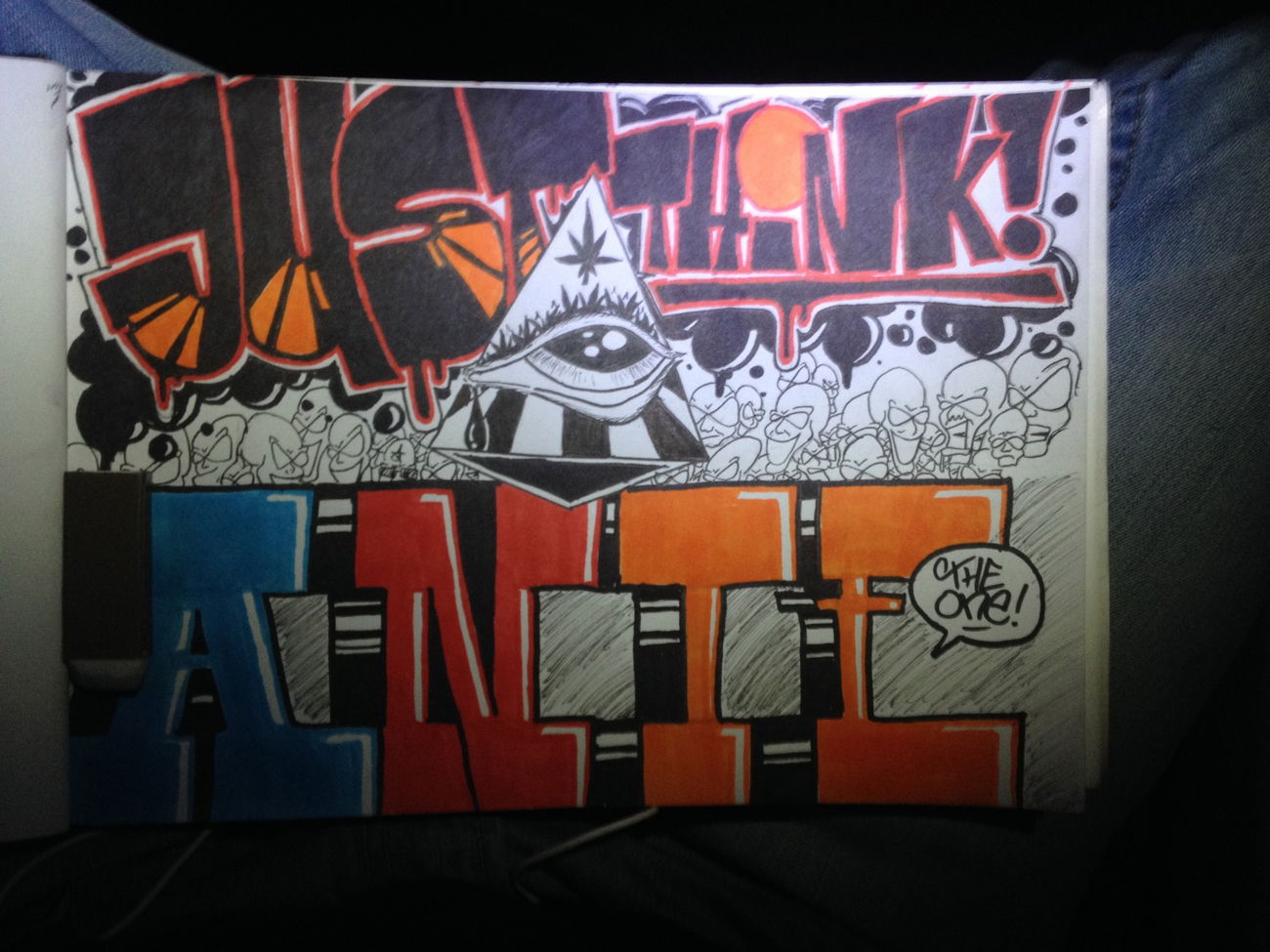 Graffiti Sketch - Photo by Antoniusone - justthink, ante, antonius (2014)