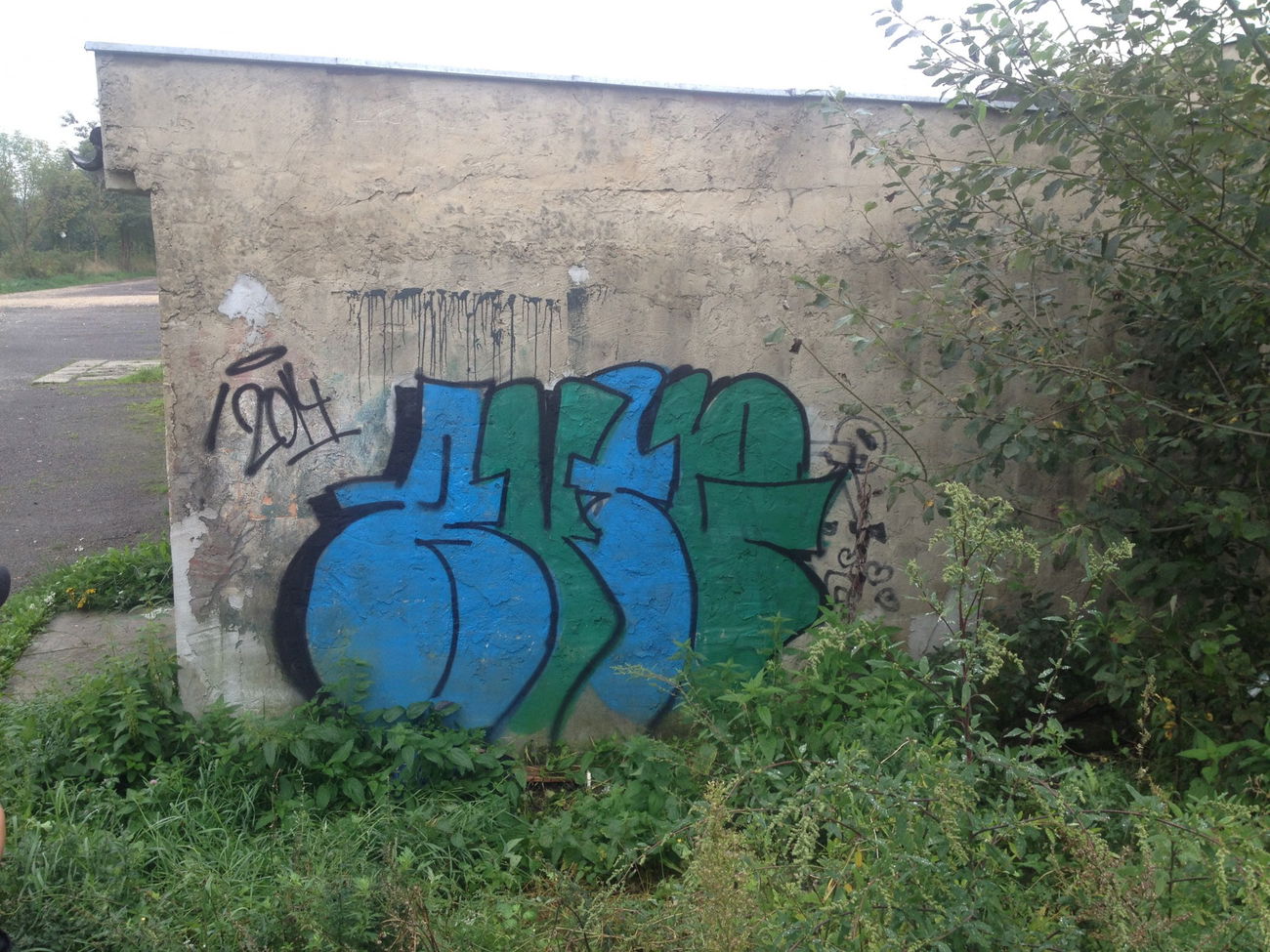 Graffiti Bombing - Photo by Antoniusone - ante, throwup, cartoon (2014)