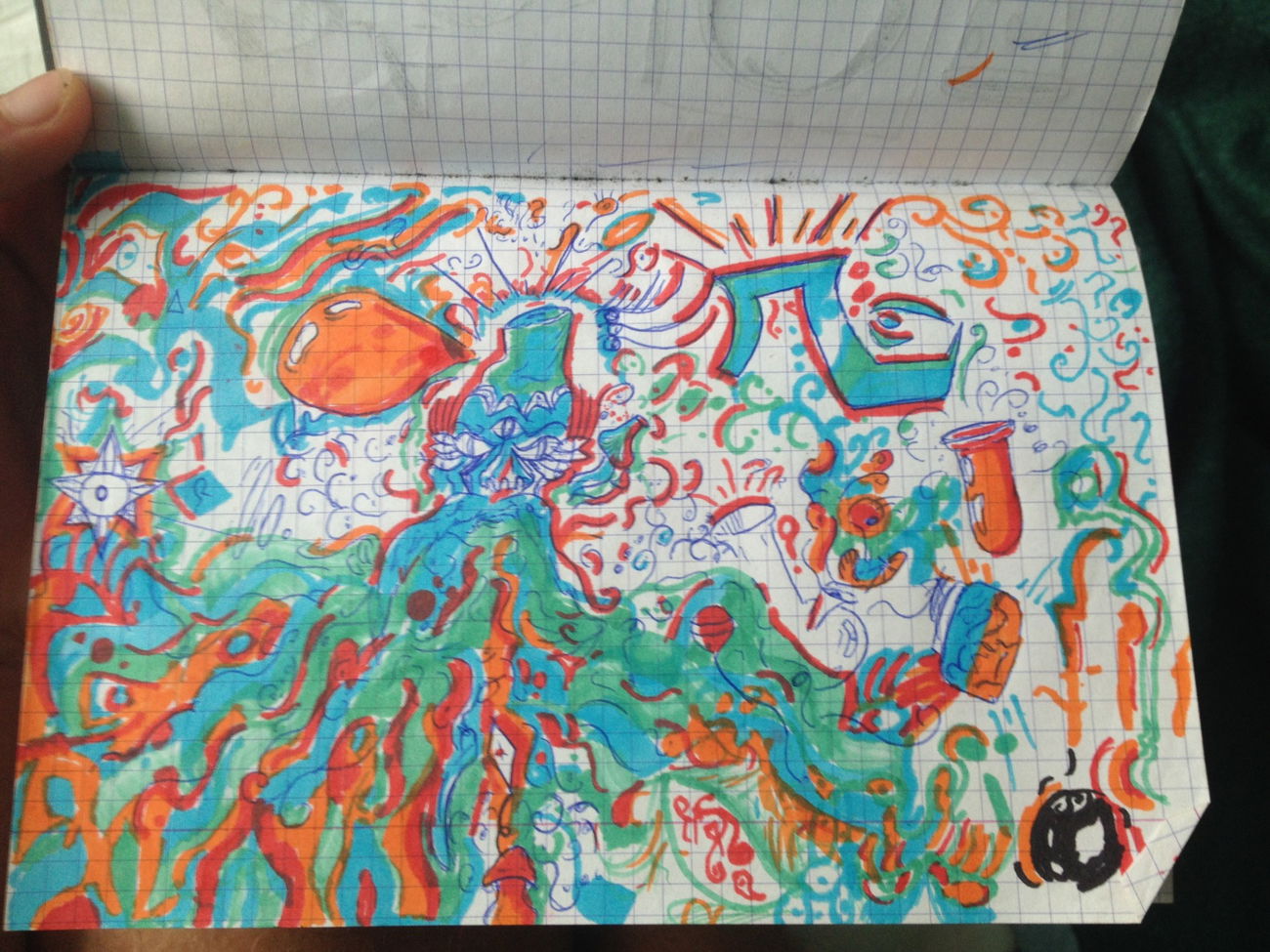 Graffiti Sketch - Photo by Antoniusone - lsd, sketch, chaos (2014)