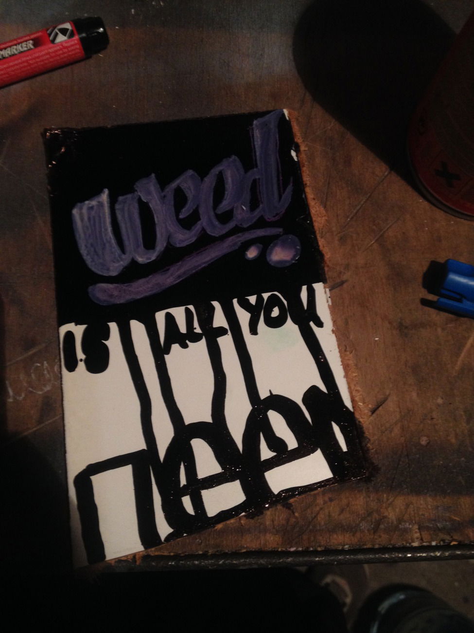 Graffiti Artwork - Photo by Antoniusone - weed, is, al (2014)